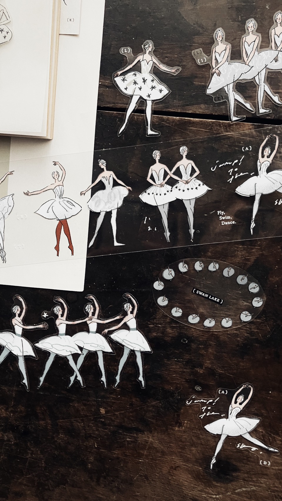 新作「白鳥の湖 SWAN LAKE」つま先で軽く床を踏み、隊形が変わる。白鳥と黒鳥が、身体を軸に、くるりと舞う。