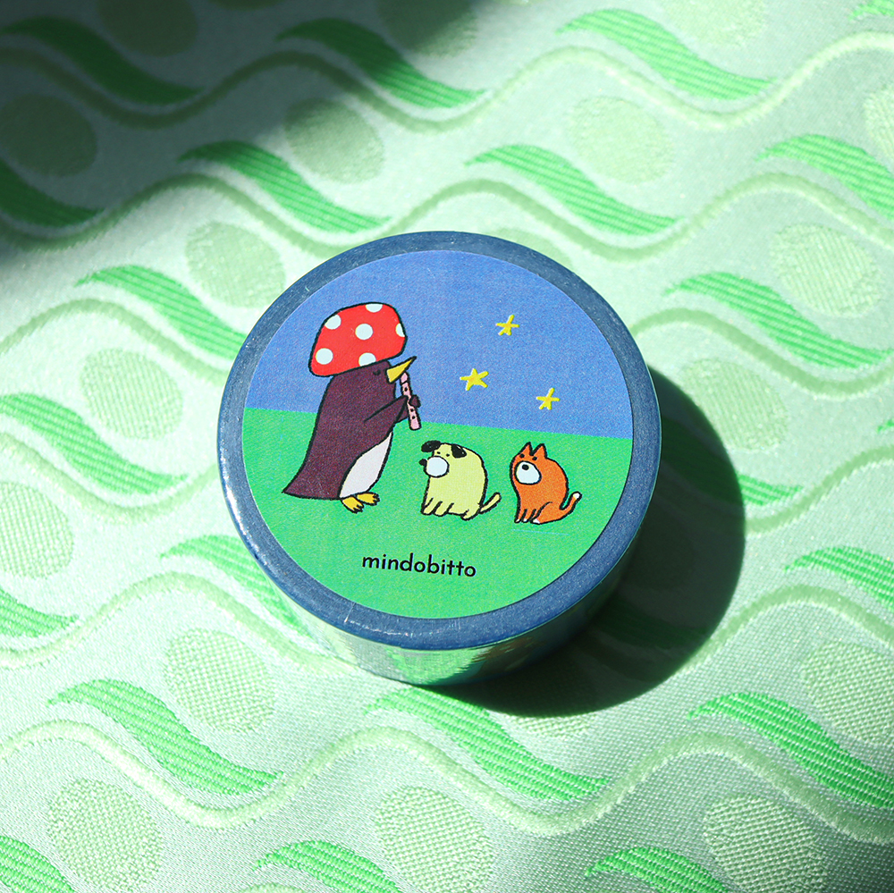 「Musical Masking Tape」動物の仲間たちが繰り広げる、エレガントな夜の音楽会を描いたマスキングテープです。