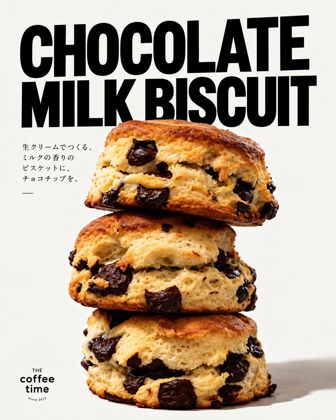 生クリームのみを使用した、自家製のビスケット。食感と舌触りは未体験の最高の嗜好品