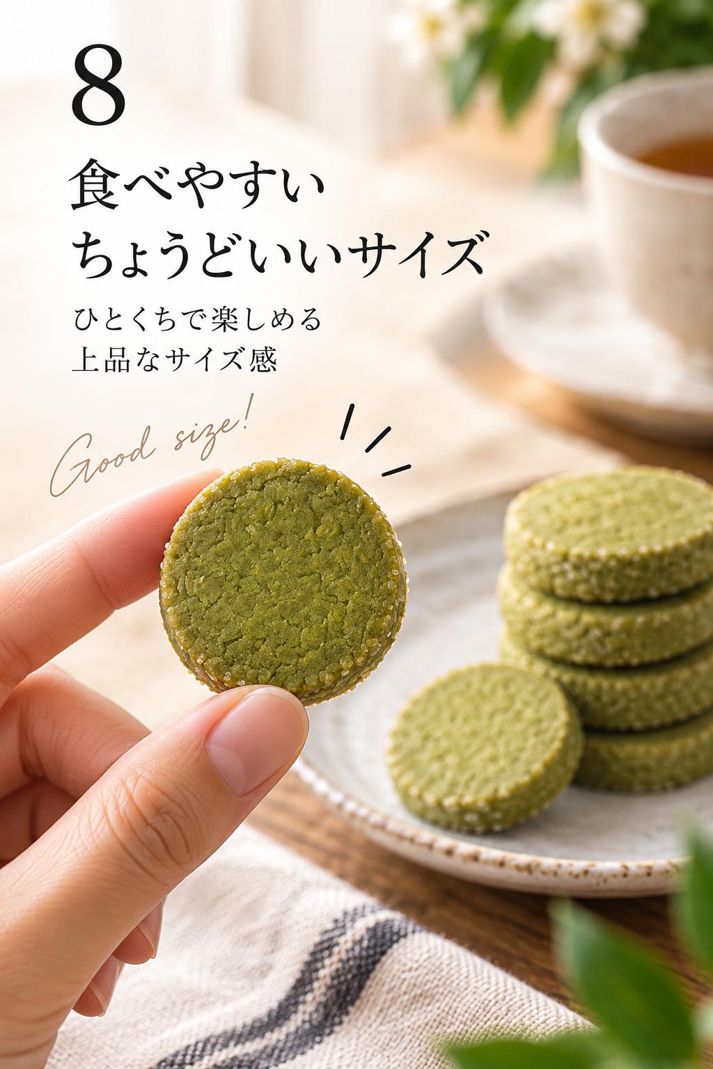 大和抹茶のディアマンクッキー｜奈良県産大和抹茶の豊かな香りとほろ苦さ。サクッとほどける上品な味わい。