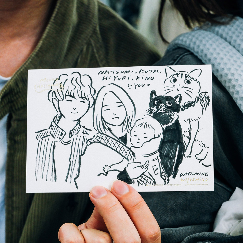 WHOSMiNG「WHOSMiNGの似顔絵イラスト」【当日受付】