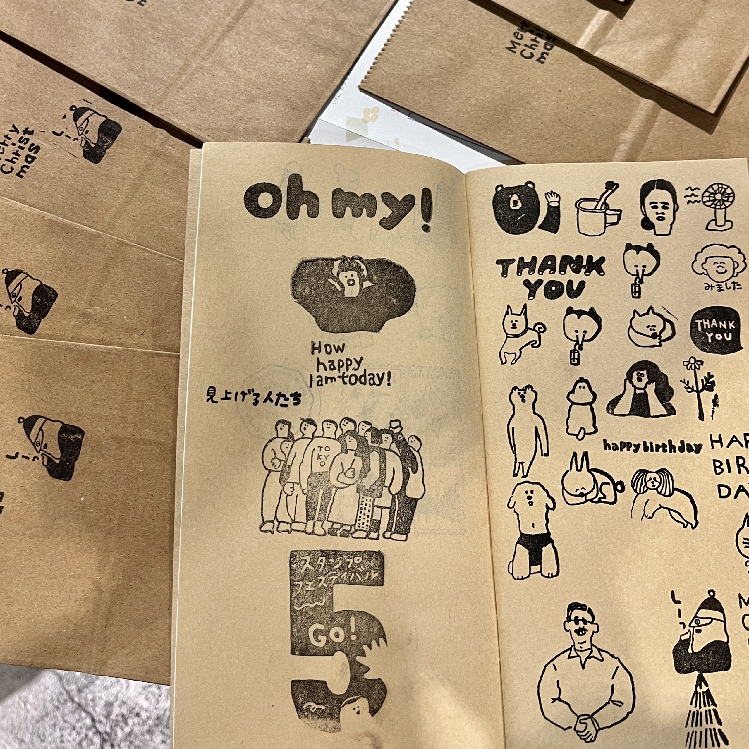 iwahanko.「わ！消しゴムはんこ押し放題」【当日受付】